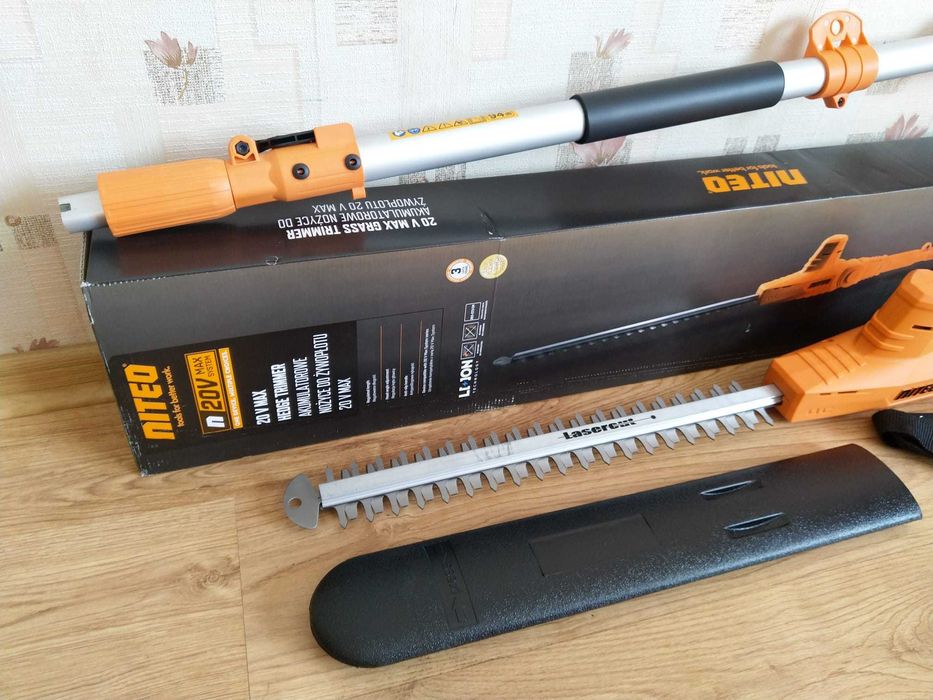 HIT Nożyce do żywopłotu 41cm akumulatorowe 20V z regulacją + pasek