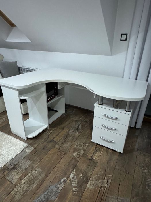 Biurko narożne DUŻE MASYWNE 160x100x60