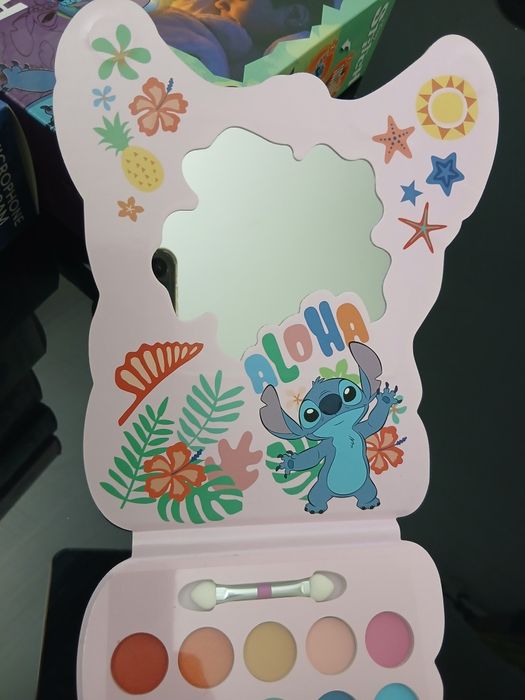 Paleta de Maquilhagem Infantil Disney Stitch - Nova