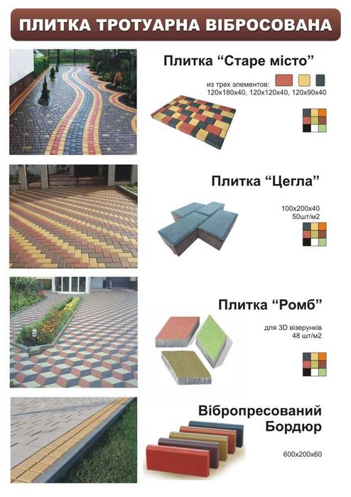 продам тротуарну плитку