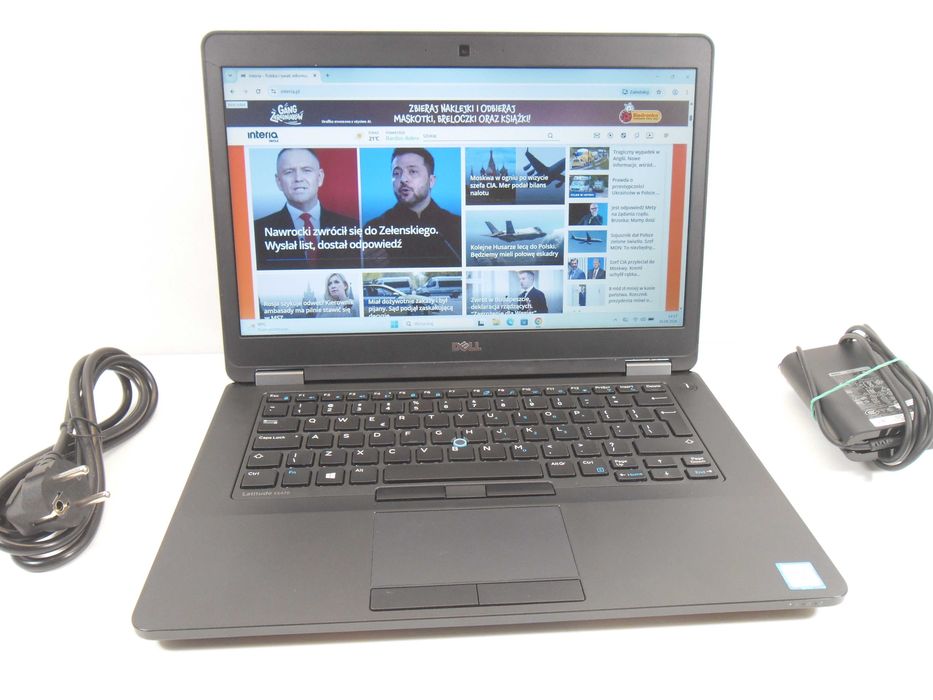 Laptop Dell Latitude e5470 i3 SSD256 Win11 Gwarancja ROK ! FV23