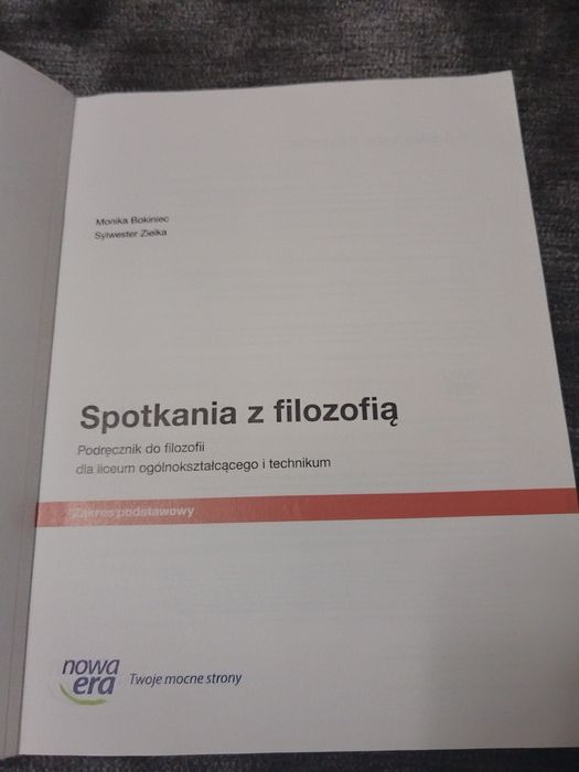 Spotkania z filozofią. Liceum i technikum. Zakres podstawowy.