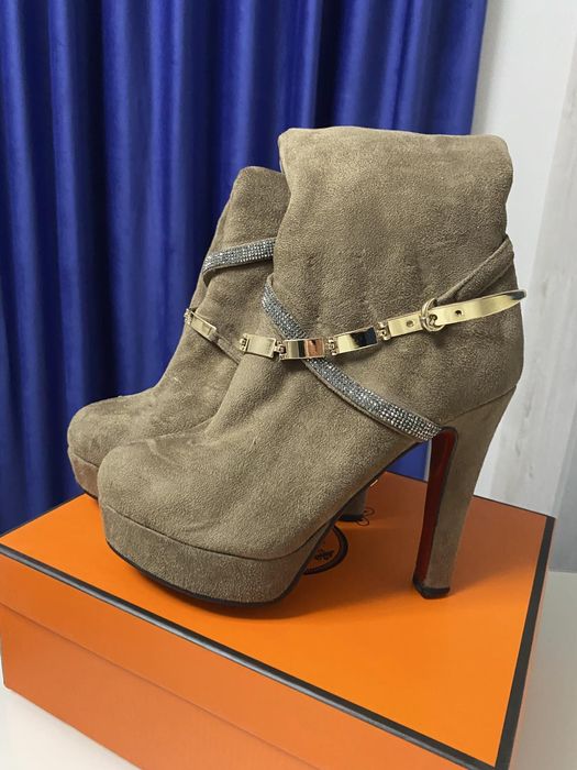 Замшеві ботфорди ,супер стан