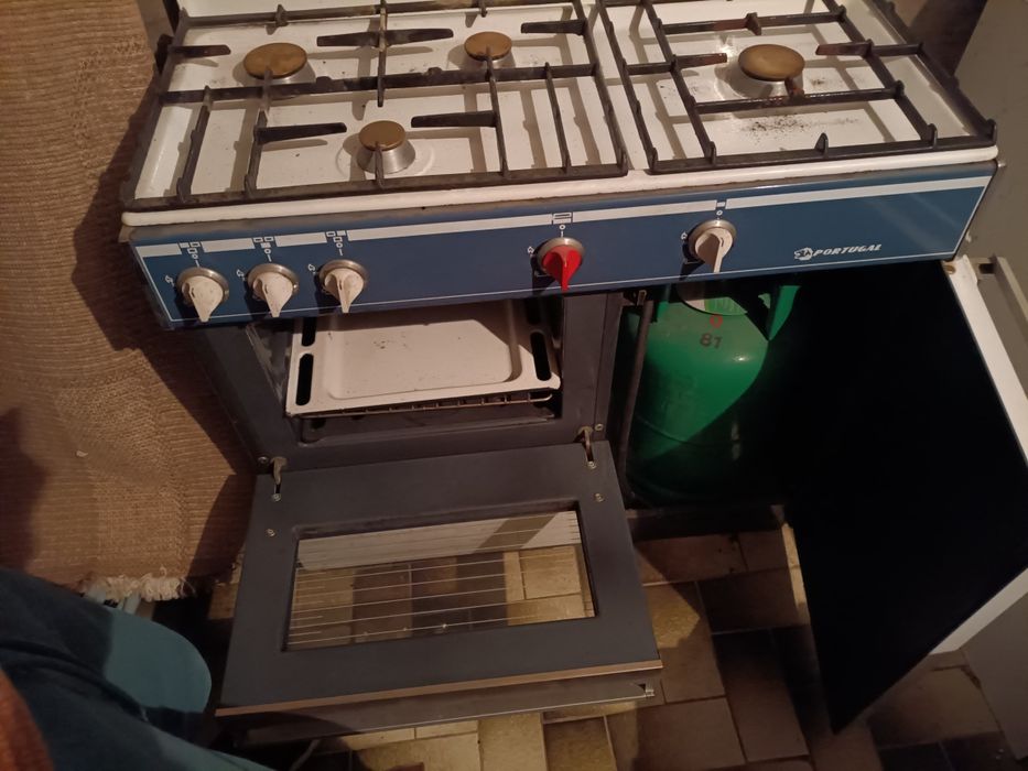 Placa e forno a gás