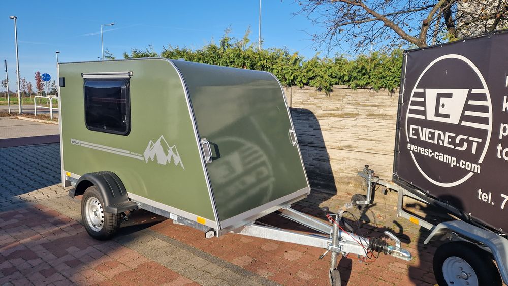 Microcamp mini przyczepa kempingowa transportowa teardrop