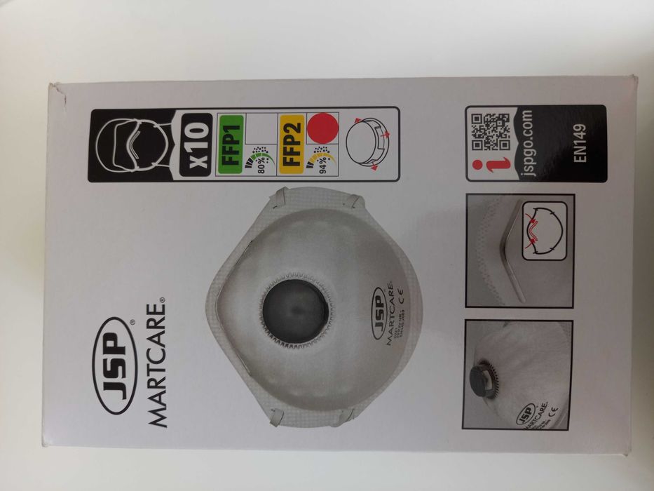 Zestaw 10 masek przeciwpyłowych JSP Martcare Protection