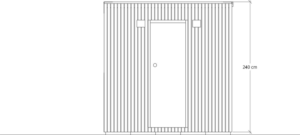 Sauna ogrodowa Olaf 235 cm x 175 cm