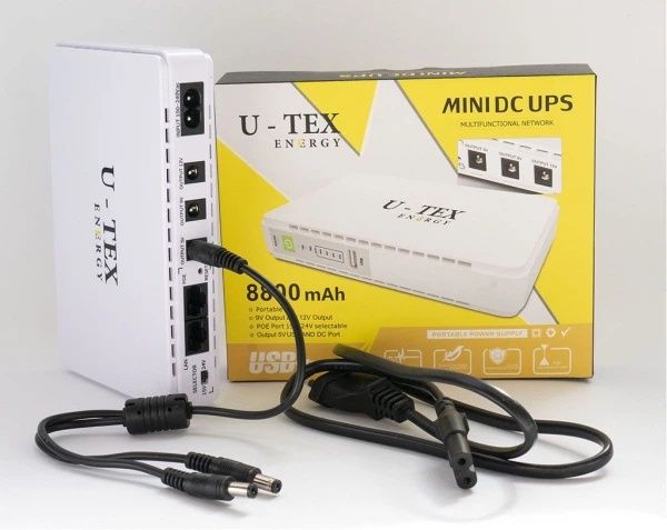 U-tex POE-432E Джерело Безперебійного Живлення для роутера (Вихідна напруга: DC 9В / 12В, POE 15В / 24В, USB DC 5В)