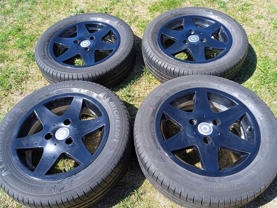felgi aluminiowe 3x112 smart fortwo 450 opony lato 165/65 15 i 185/60