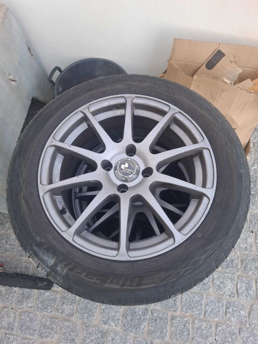 Jantes 16 liga leve 4x108 com pneus Citroen Peugeot Ford