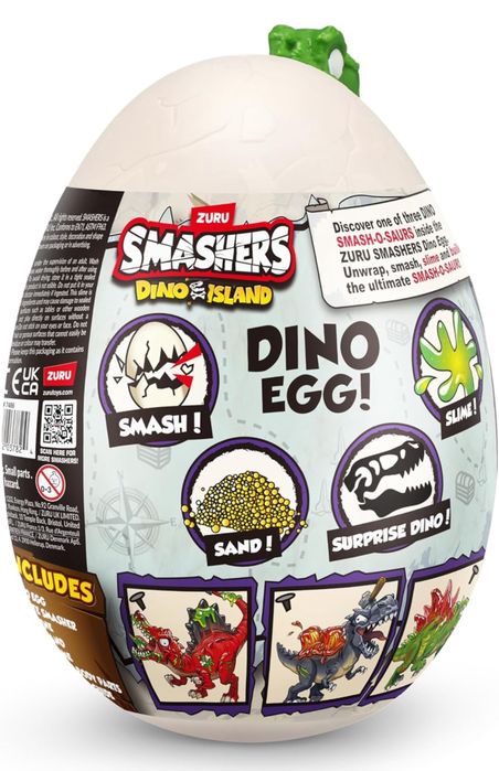Smashers Dino Island Mini Egg Stegosaurus by ZURU стегозавр смешерс