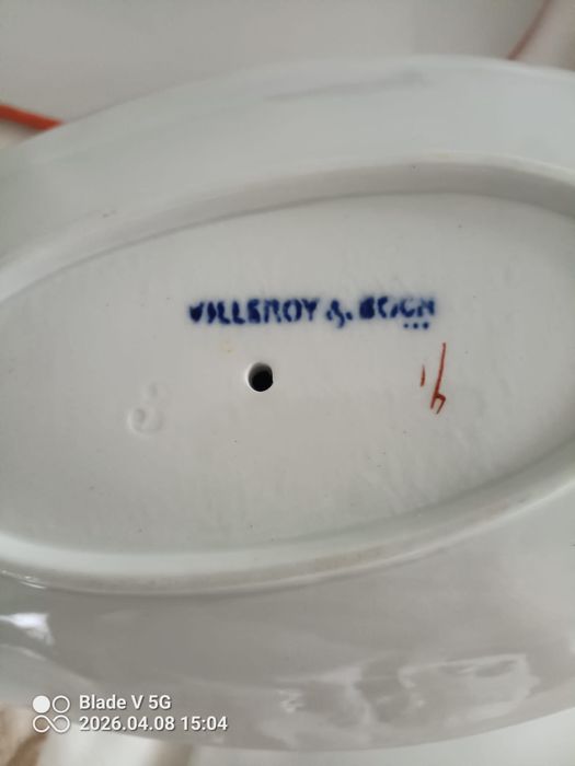 Piekny bardzo stary serwis XIX Villeroy & Boch