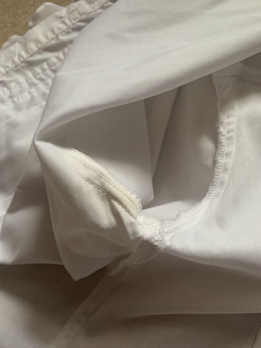 Biała ozdobna koszula na długi rękaw Orsay