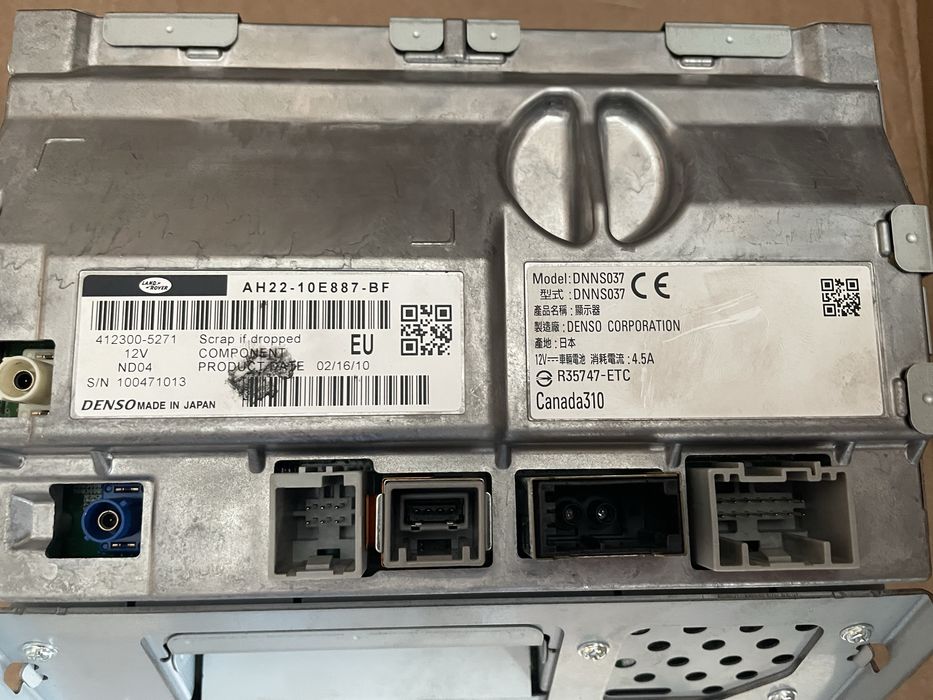 Range Rover Dse rádio gps display original ecrã