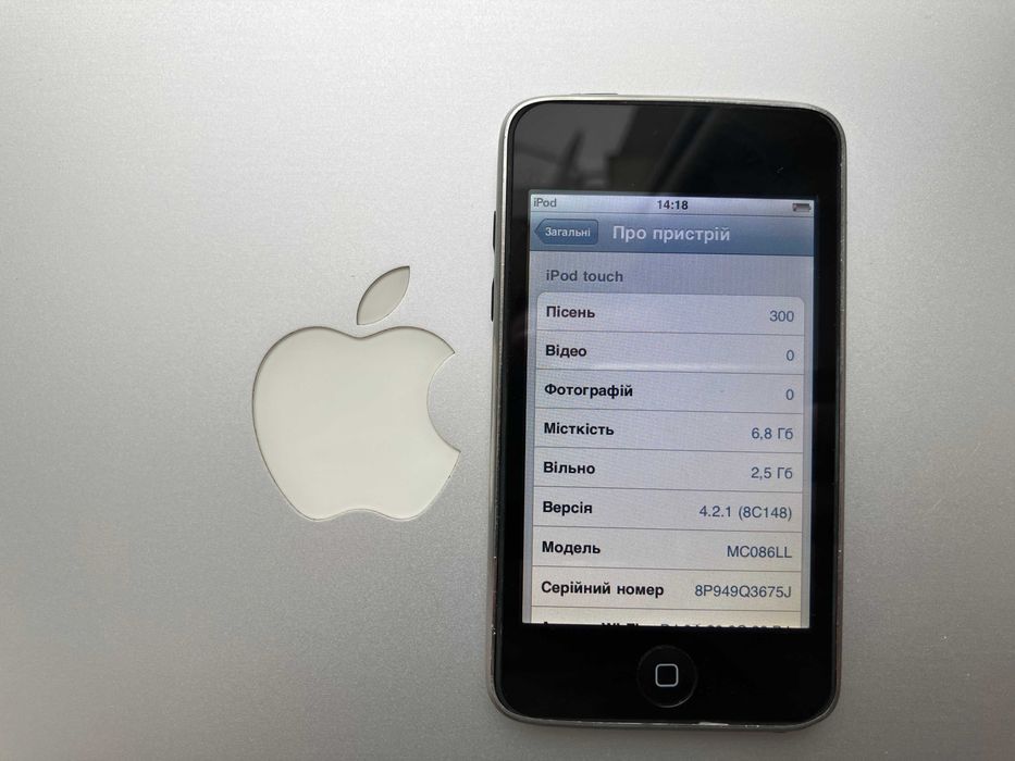 Apple iPod touch 2-gen \ ЦАП Wolfson \ АКБ  до 35 год.музики