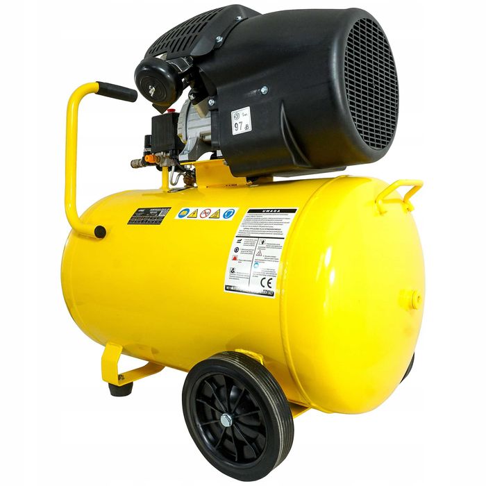 Kompresor Sprężarka Powietrza Olejowy 100L 440L/Min + Zestaw Pneumaty