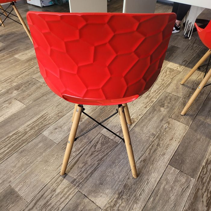 4szt krzesła czerwone