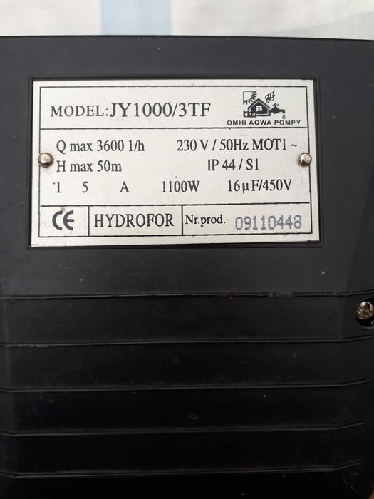 Ел. двигатель(двигун) для водяного насоса,б/у.