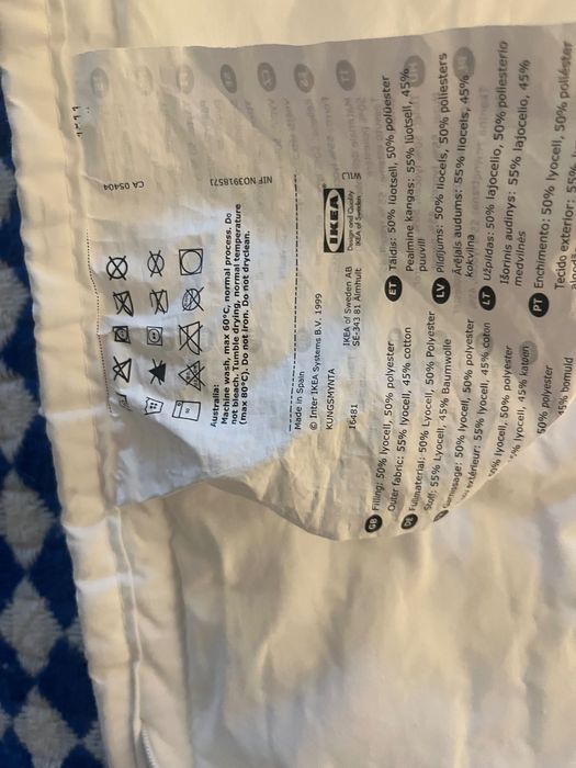 Protetor de colchão, 90x200 cm