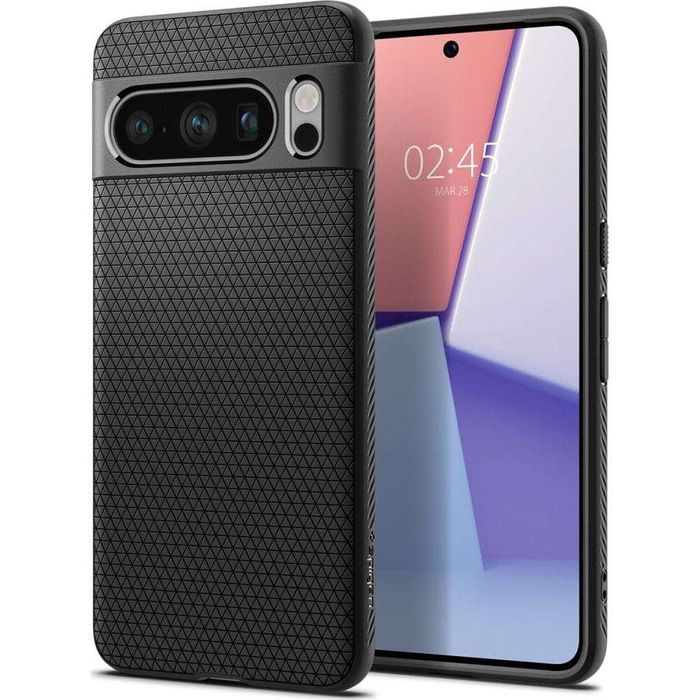 Etui Spigen Liquid Air do Google Pixel 8 Pro czarne, smukłe etui ochronne