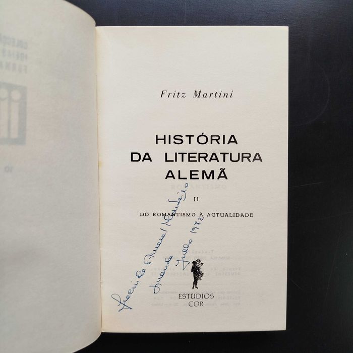 História da Literatura Alemã do romantismo a actualidade - F. Martini