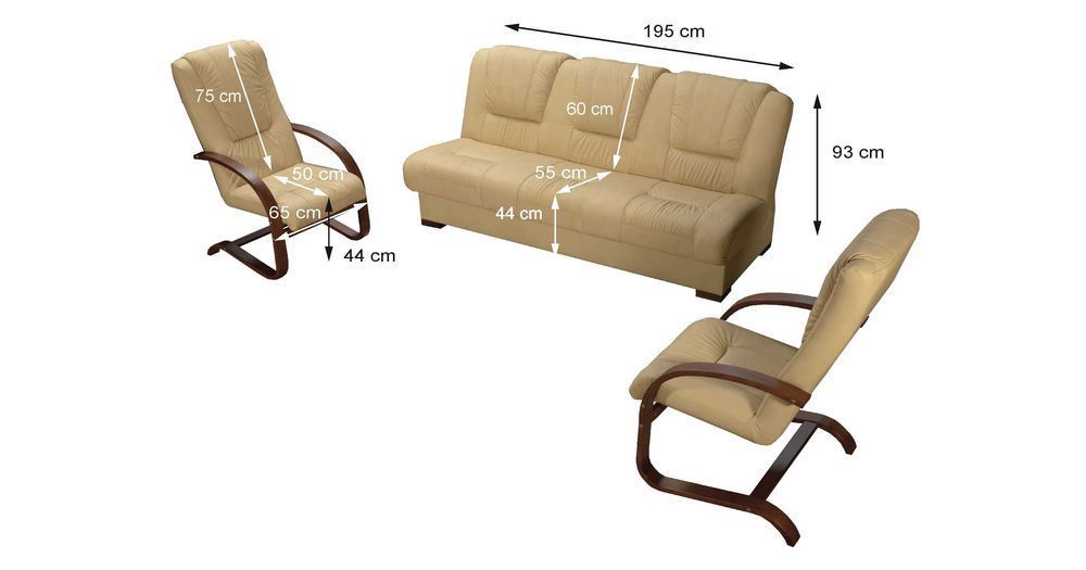 Zestaw wypoczynkowy "SOFT" 311 tkanina PRODUCENT