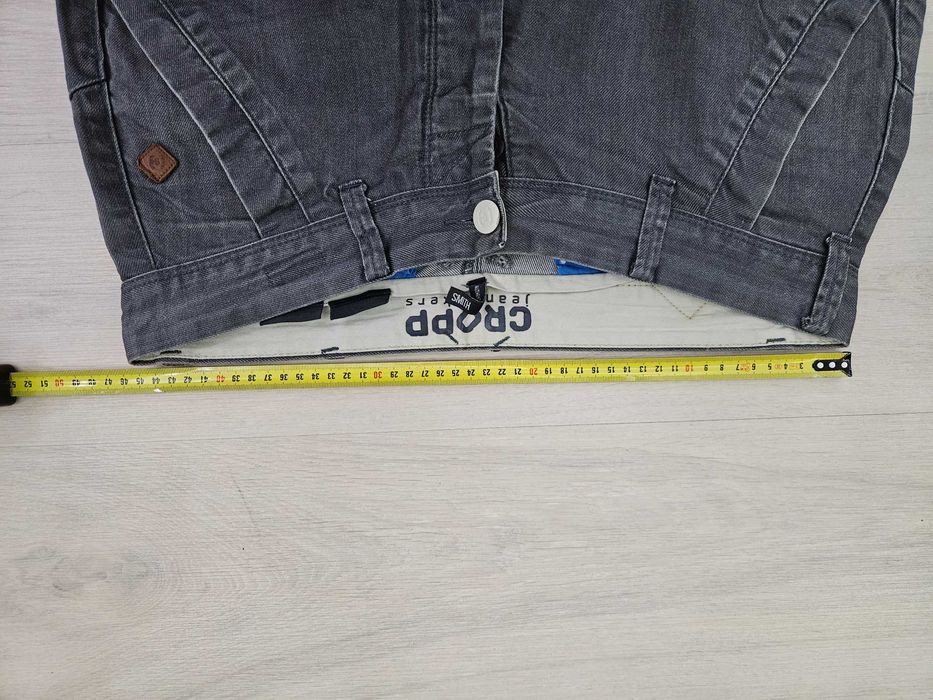 Spodnie jeansowe szare CROPP r. 34/32