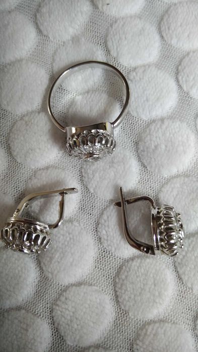 Золотий набір, сережки і перстень