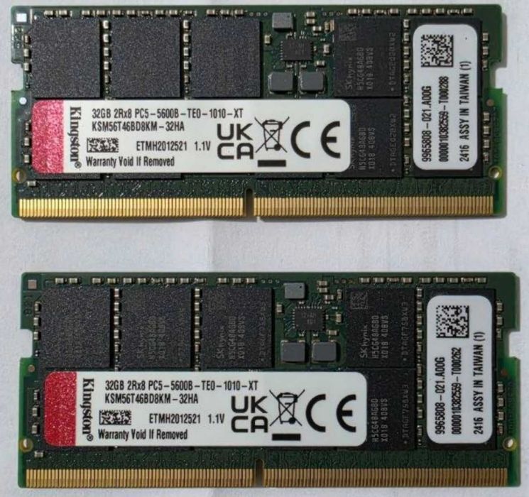 sodimm ddr5 5600 32gb - Купити електроніку - Ціни на OLX.ua