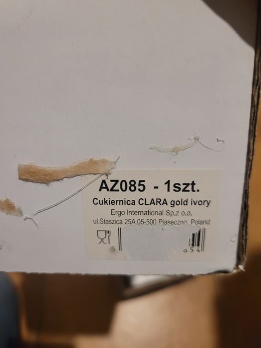 Nowy serwis porcelanowy Villa Italia Clara Gold Ivory 2 os. Dzbanek