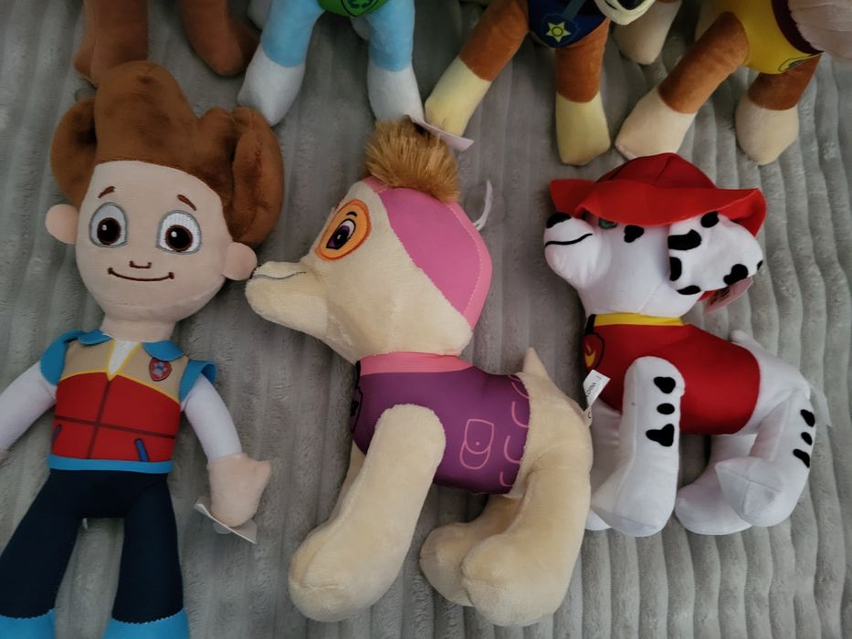 Psi patrol zestaw maskotek z bajki 7 sztuk