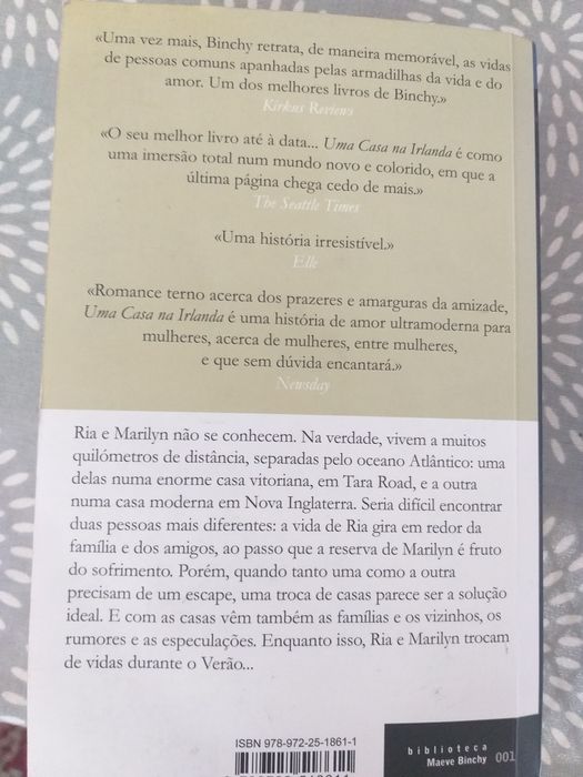 Uma casa na Irlanda - Maeve Binchy (livro de bolso)