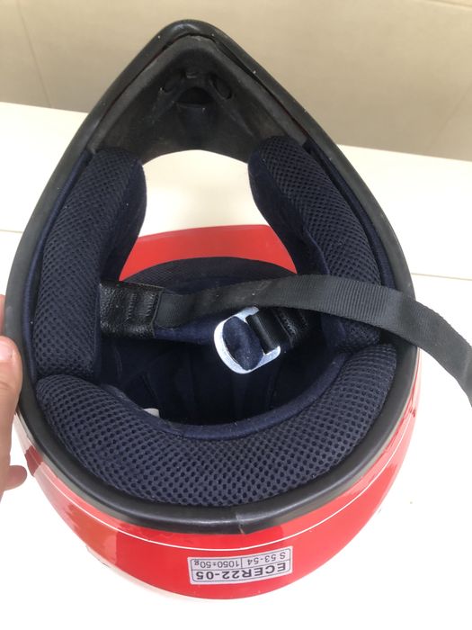 Kask motoro-rowerowy dla dzieci czerwony