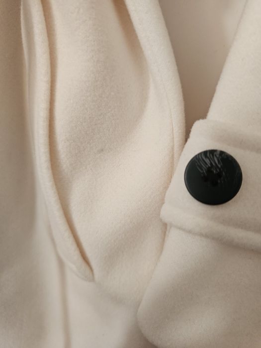 Płaszcz sinsay jasny biel cream