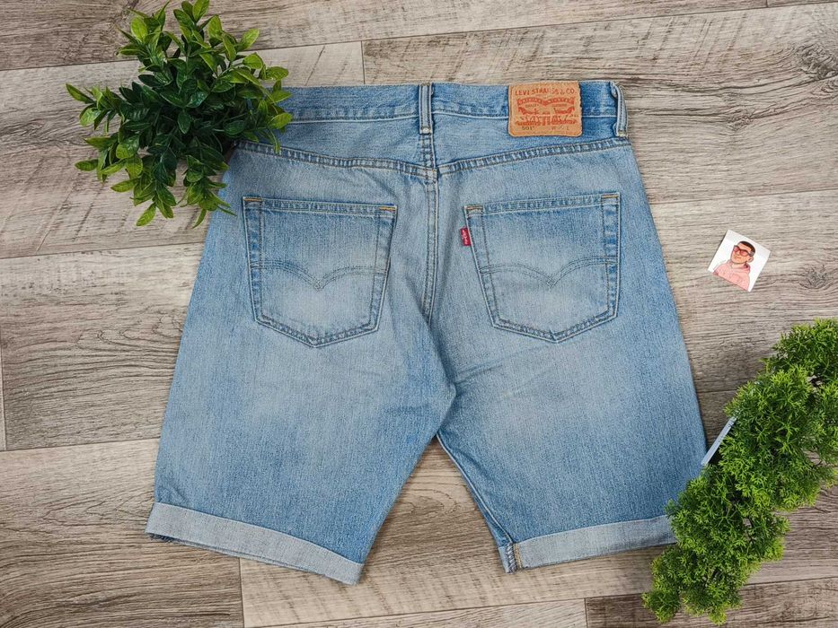 [M] LEVIS 501 W32 джинсові шорти широкі блакитні