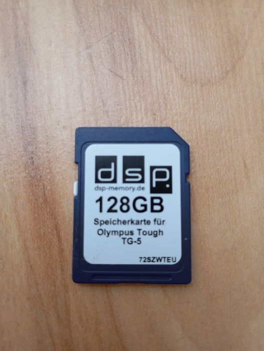 DSP Memory 128 Gb. Olimpus Tough TG-5