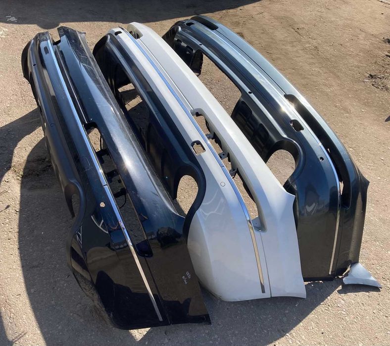 Бампер с ХРОМОМ задний задній Audi \ Ауди Q7 4L кузов 2010 - 2015