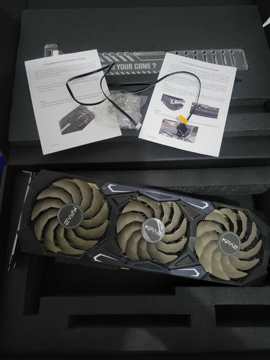 Placa Gráfica Nvidia Geforce RTX 3080 de 10Gb 4 Fan da KFA Leds RGB!