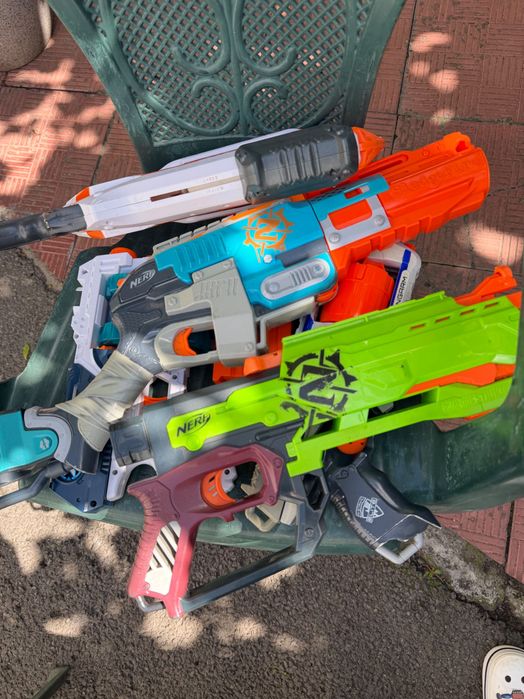 Пістолет nerf на мʼяких кульках