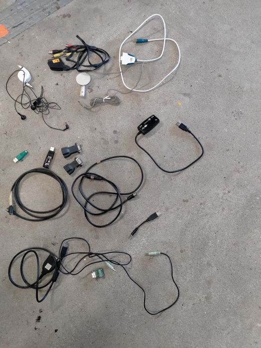 Różne przejściówki USB rs232 jack