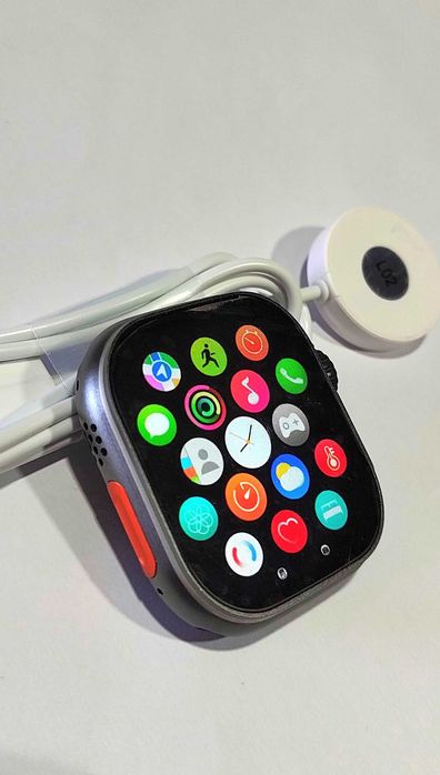 Como Apple watch ultra,novo,muita qualidade,corpo em metal