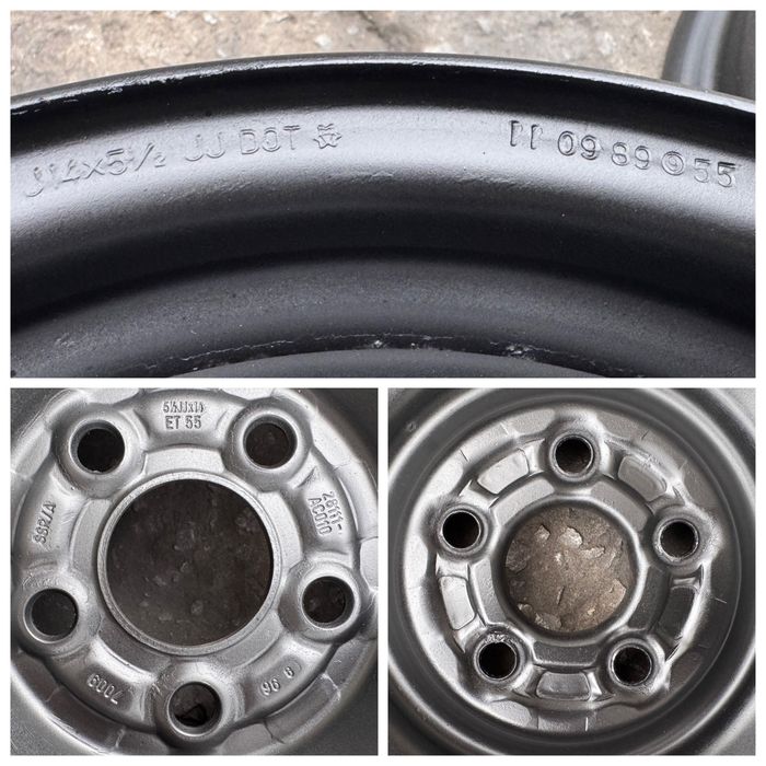 Диски r14 5.5J 5x100 ET-55 на Subaru/Toyota/Impreza/Legacy/Avensis/Camry/Carina/Corolla/Auris/Caldina/Celica/Matrix