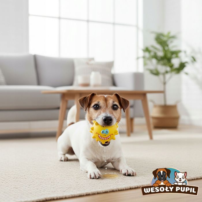 Zabawka dla psa Piłka Potworek Lateksowa z Kolcami 7,5 cm