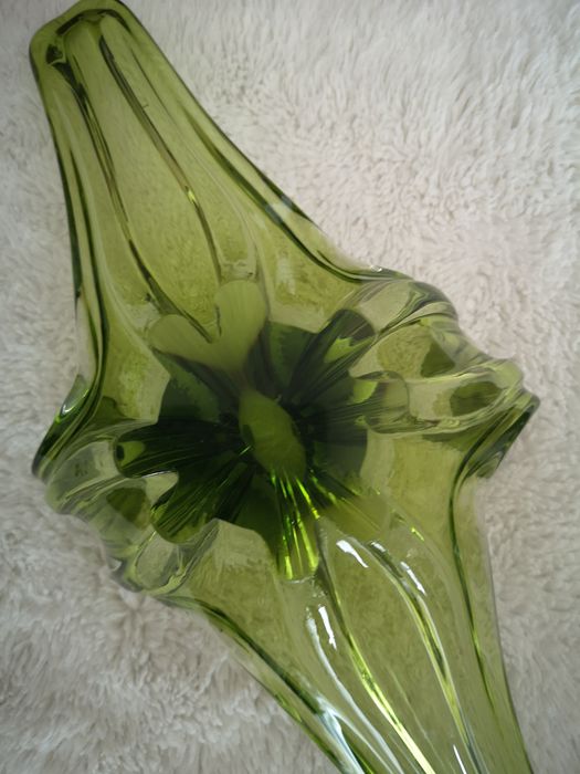 Cristal Moral Saint lambert. Peça decorativa. 60cm comp×28cm larg× 20cm alt.