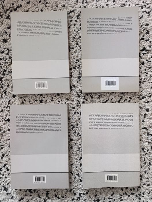 Temas em Métodos Quantitativos - 1, 2, 3 e 4 (portes incluídos)