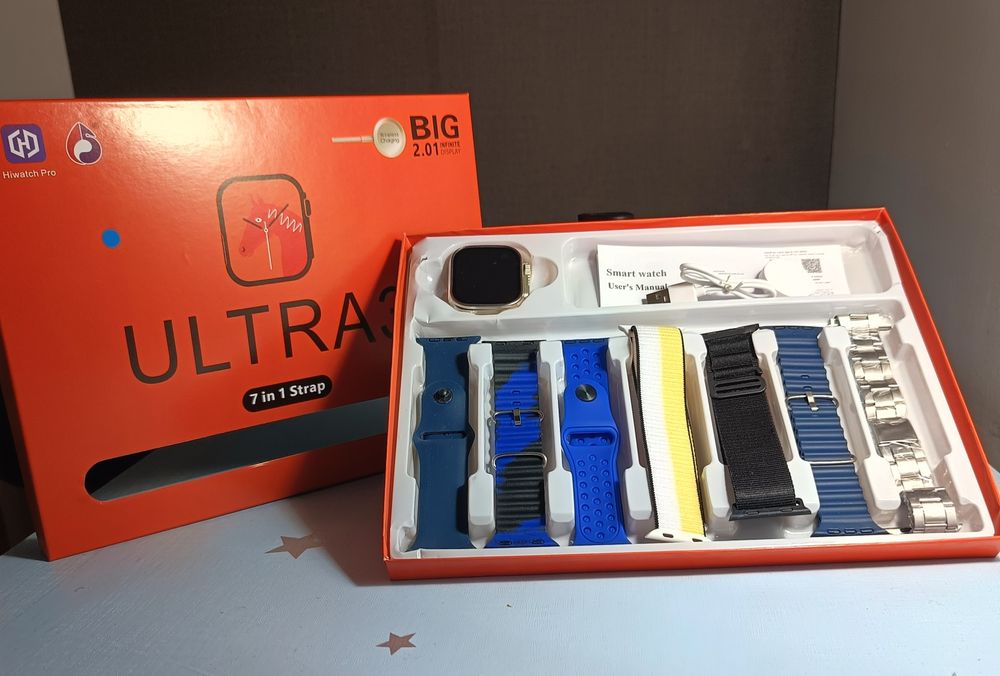 Smart Watch com 7 braceletes