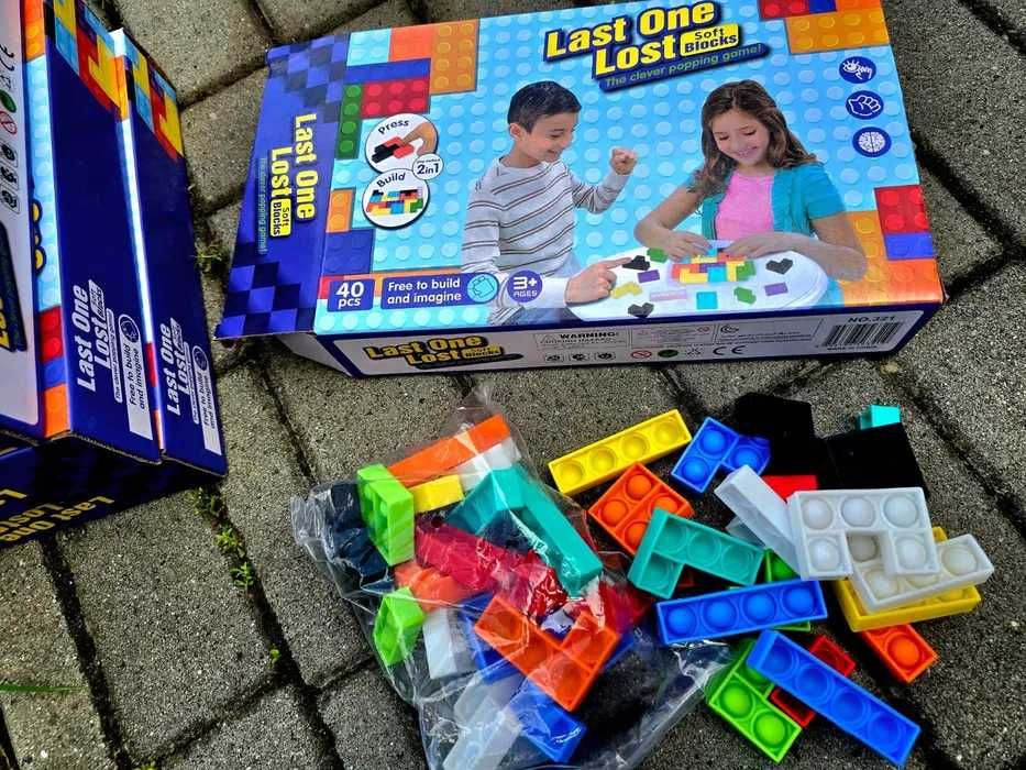 Ekstra klocki miękkie zestaw klocków PopIt nowe HIT