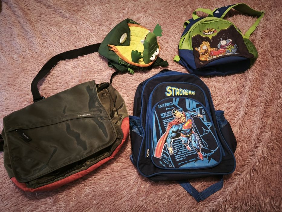 Zestaw plecaków do szkoły dla chłopca