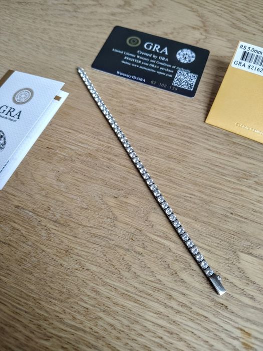 Bransoletka tenisowa 4mm diament vvs1