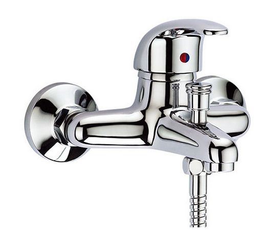 Bateria Wannowa Prysznicowa Ścienna Kran Wanny  + Zestaw Wąż Słuchawka